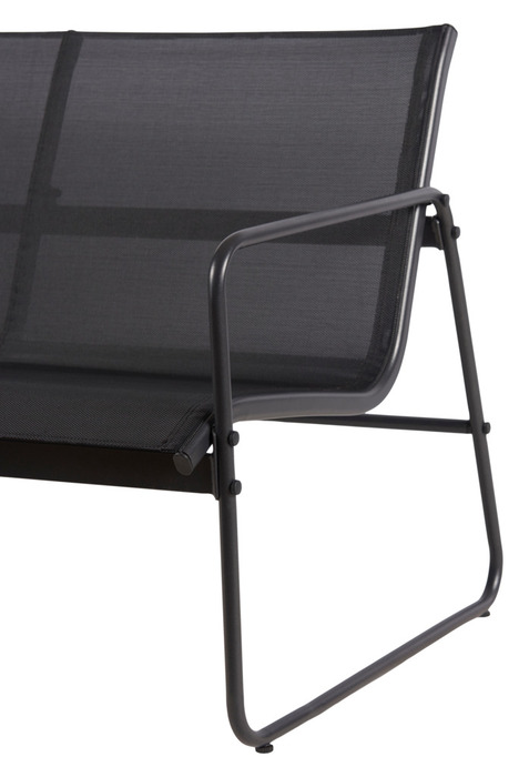 Sofasæt stål sort 4 dele - Envy